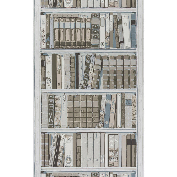 Bibliotheque Greige by Brunschwig & Fils Wallcovering Brunschwig & Fils Wallcovering Bibliotheque GreigeWallcovering VOLUME 56 PAPER - 100% United States </p><p>Repeat: H: 29, V: 41.5 29 - Fabric Carolina -