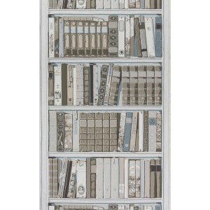 Bibliotheque Greige by Brunschwig & Fils Wallcovering