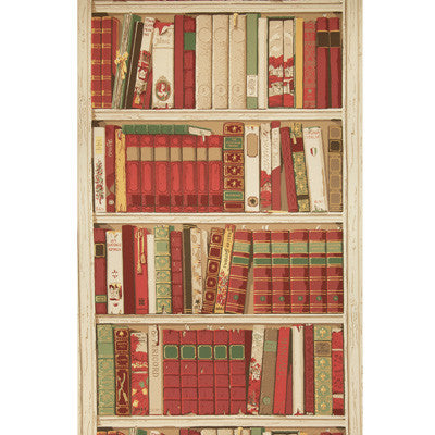 Bibliotheque Red by Brunschwig & Fils Wallcovering Brunschwig & Fils Wallcovering Bibliotheque RedWallcovering PAPER - 100% United States </p><p>Repeat: H: 29, V: 41.5 29 - Fabric Carolina -