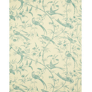 Bengali Aqua by Brunschwig & Fils Wallcovering