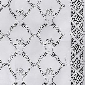Frog Treillage On Vinyl Black & White by Brunschwig & Fils Wallcovering