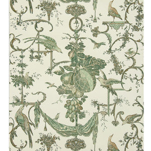 Kininvie Leaf On White by Brunschwig & Fils Wallcovering
