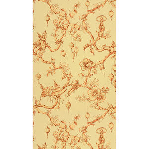 Festival Of Lanterns Cinnabar by Brunschwig & Fils Wallcovering
