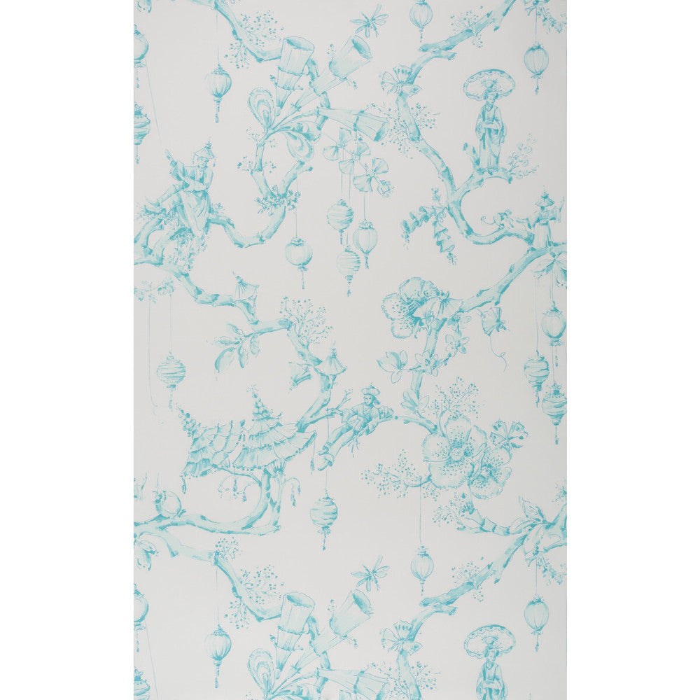 Festival Of Lanterns Aqua by Brunschwig & Fils Wallcovering Brunschwig & Fils Wallcovering Festival Of Lanterns AquaWallcovering VOLUME 56 PAPER - 100% United States </p><p>Repeat: H: 27, V: 36 27 - Fabric Carolina -