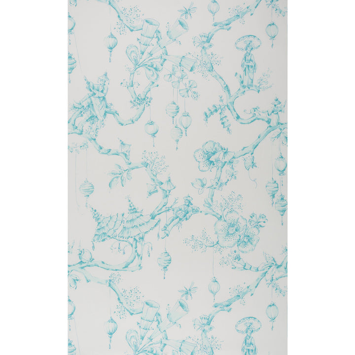 Festival Of Lanterns Aqua by Brunschwig & Fils Wallcovering Brunschwig & Fils Wallcovering Festival Of Lanterns AquaWallcovering VOLUME 56 PAPER - 100% United States </p><p>Repeat: H: 27, V: 36 27 - Fabric Carolina -