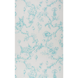 Festival Of Lanterns Aqua by Brunschwig & Fils Wallcovering