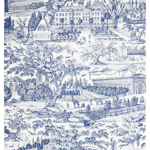 Zarafa Blue by Brunschwig & Fils Wallcovering