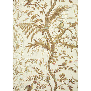 Bird And Thistle Beige by Brunschwig & Fils Wallcovering