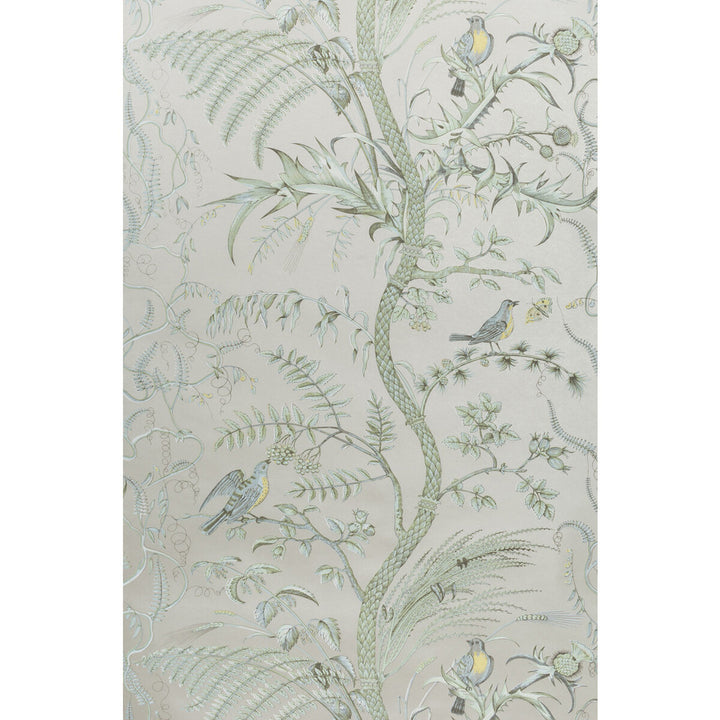 Bird And Thistle Silver by Brunschwig & Fils Wallcovering Brunschwig & Fils Wallcovering Bird And Thistle SilverWallcovering VOLUME 56 PAPER - 100% United States </p><p>Repeat: H: 27, V: 36 27 - Fabric Carolina -