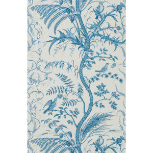Bird And Thistle Blue by Brunschwig & Fils Wallcovering