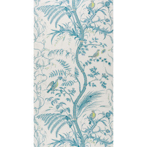 Bird And Thistle Aqua by Brunschwig & Fils Wallcovering
