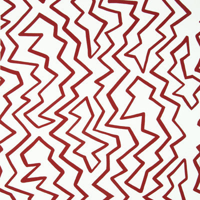 Staccato On Paper Red On White by Brunschwig & Fils Wallcovering Brunschwig & Fils Wallcovering Staccato On Paper Red On WhiteWallcovering KIRK BRUMMEL PAPER - 100% United States </p><p>Repeat: H: , V: 33.75 27 - Fabric Carolina -