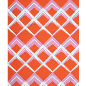 Palladium On Paper Orange/Pink by Brunschwig & Fils Wallcovering