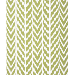 Shawnee On Paper Chartreuse On White by Brunschwig & Fils Wallcovering