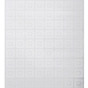 Anagrams On Vinyl White And White On White Patent by Brunschwig & Fils Wallcovering
