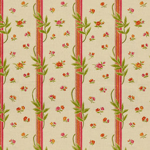 Les Pampres Rose/Mandarin by Brunschwig & Fils Fabric