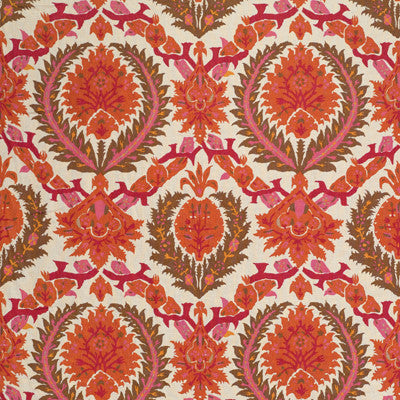Zenobia Linen Print Orange Spice/Mocha by Brunschwig & Fils Fabric Brunschwig & Fils Fabric Zenobia Linen Print Orange Spice/MochaFabric LES ALIZES LINEN - 100% Italy </p><p>Repeat: H: 18, V: 23 54 - Fabric Carolina -