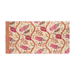 Nisiotiko Linen Print Grenadine/Orange Spice by Brunschwig & Fils Fabric