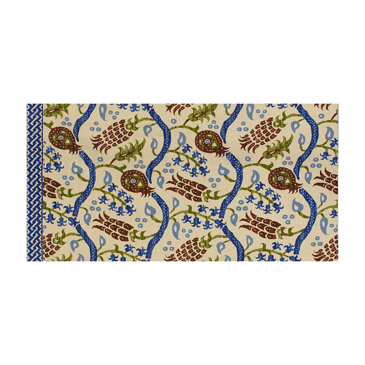 Nisiotiko Linen Print Nutmeg/Canton Blue by Brunschwig & Fils Fabric Brunschwig & Fils Fabric Nisiotiko Linen Print Nutmeg/Canton BlueFabric LES ALIZES LINEN - 100% United States </p><p>Repeat: H: 54, V: 27.5 54 - Fabric Carolina -