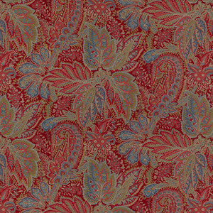 Chandigarh Cotton And Linen Print Garnet by Brunschwig & Fils Fabric