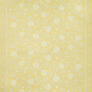 Verrieres Print On Linen Canary by Brunschwig & Fils Fabric