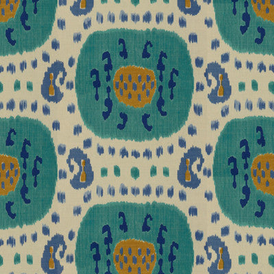 Samarkand Cotton And Linen Print Aqua/Blue by Brunschwig & Fils Fabric Brunschwig & Fils Fabric Samarkand Cotton And Linen Print Aqua/BlueFabric LES ALIZES COTTON - 52%;LINEN - 48% United States </p><p>Repeat: H: 30, V: 19.25 48 - Fabric Carolina -