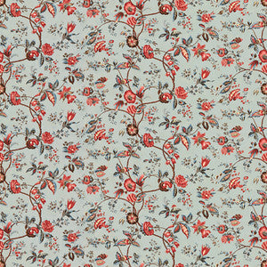 Bougainville Cotton Print Bleu by Brunschwig & Fils Fabric