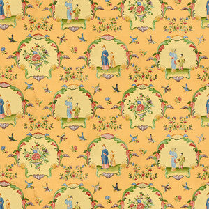 Ecole Chinoise Jaune by Brunschwig & Fils Fabric