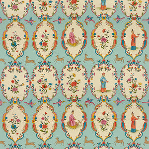 Geisha Sky/Rose by Brunschwig & Fils Fabric