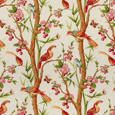 Toucans Pink/Orange by Brunschwig & Fils Fabric Brunschwig & Fils Fabric Toucans Pink/OrangeFabric COTTON - 100% France </p><p>Repeat: H: 33, V: 39.8 51 - Fabric Carolina -