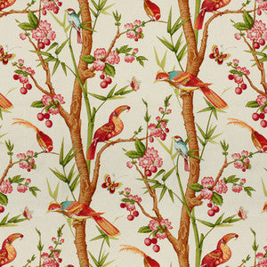Toucans Pink/Orange by Brunschwig & Fils Fabric