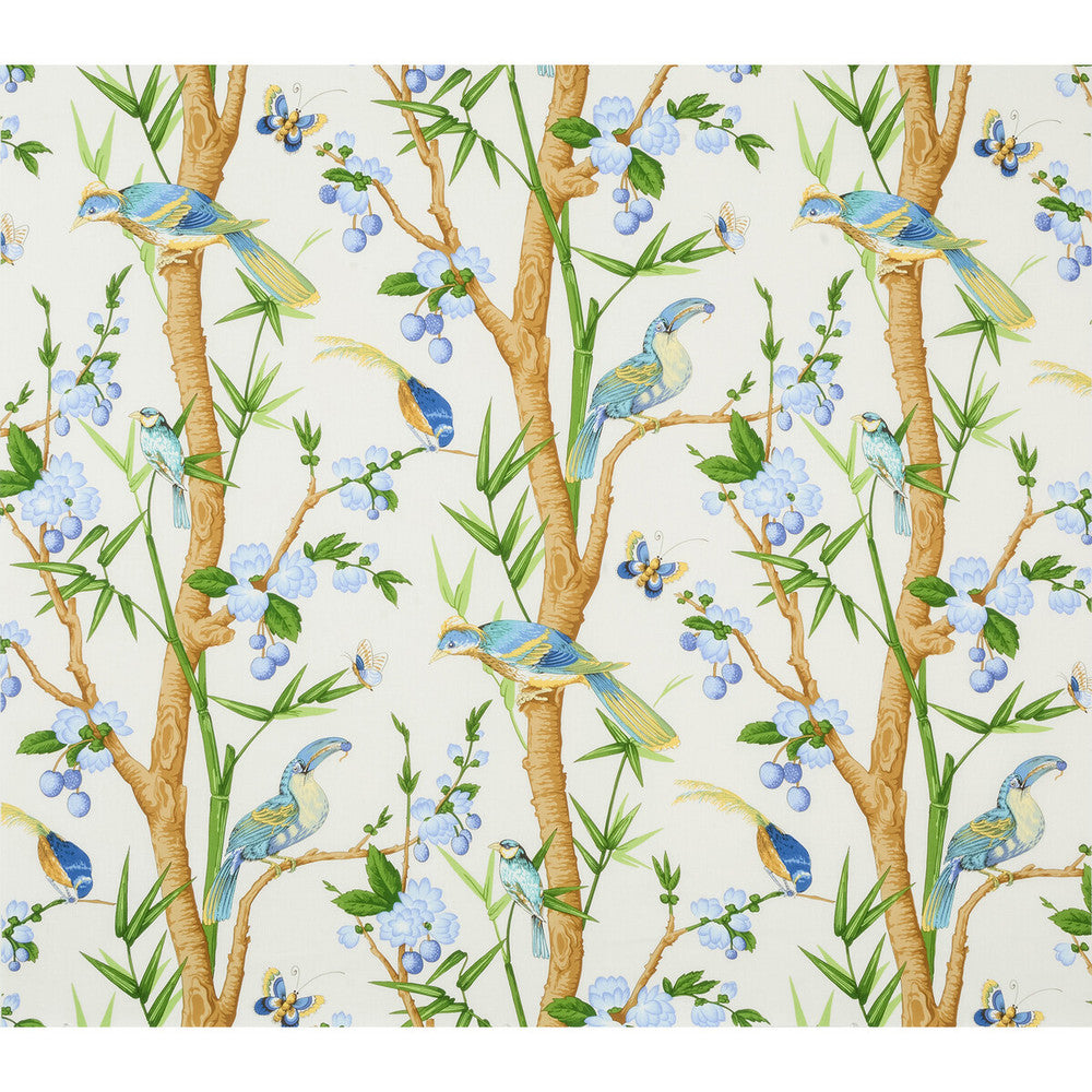 Toucans Aqua/Blue by Brunschwig & Fils Fabric Brunschwig & Fils Fabric Toucans Aqua/BlueFabric COTTON - 100% France </p><p>Repeat: H: 33, V: 39.8 51 - Fabric Carolina -