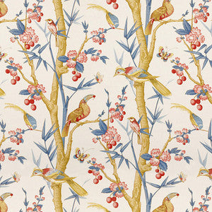 Toucans Berry/Slate by Brunschwig & Fils Fabric