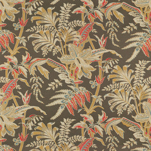 Seychelles Cotton Print Taupe by Brunschwig & Fils Fabric
