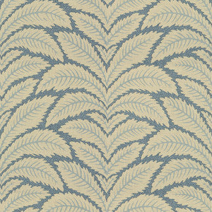 Talavera Cotton And Linen Print B Lue by Brunschwig & Fils Fabric