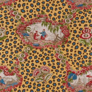 Chinese Leopard Toile Multi by Brunschwig & Fils Fabric