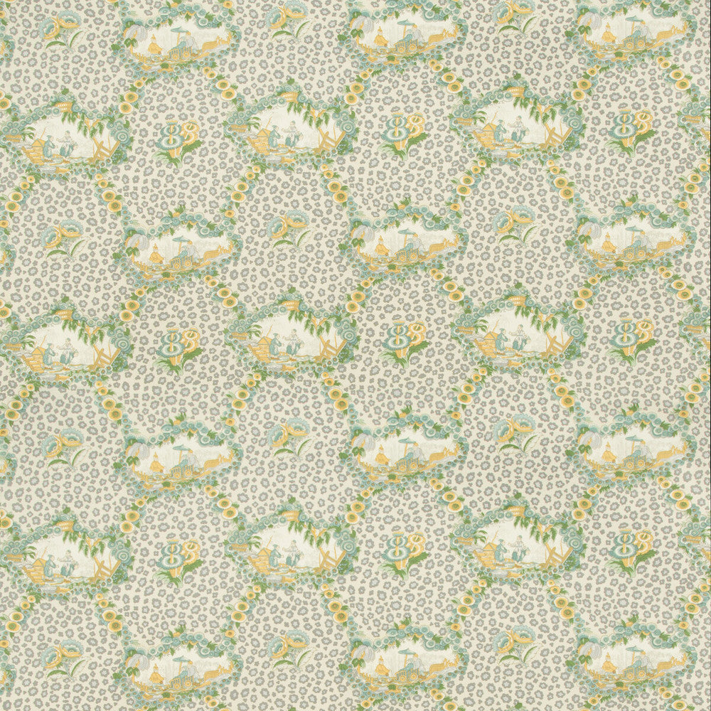 Chinese Leopard Toile Mist by Brunschwig & Fils Fabric Brunschwig & Fils Fabric Chinese Leopard Toile MistFabric CEVENNES COTTON - 100% United States </p><p>Repeat: H: 17, V: 15.25 54 - Fabric Carolina -