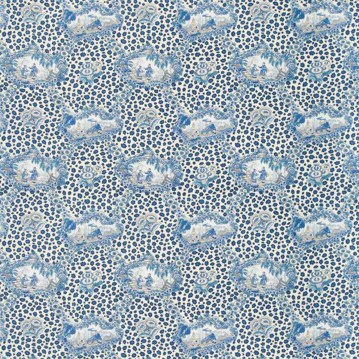 Chinese Leopard Toile Porcelain by Brunschwig & Fils Fabric Brunschwig & Fils Fabric Chinese Leopard Toile PorcelainFabric CEVENNES COTTON - 100% United States </p><p>Repeat: H: 17, V: 15.25 54 - Fabric Carolina -
