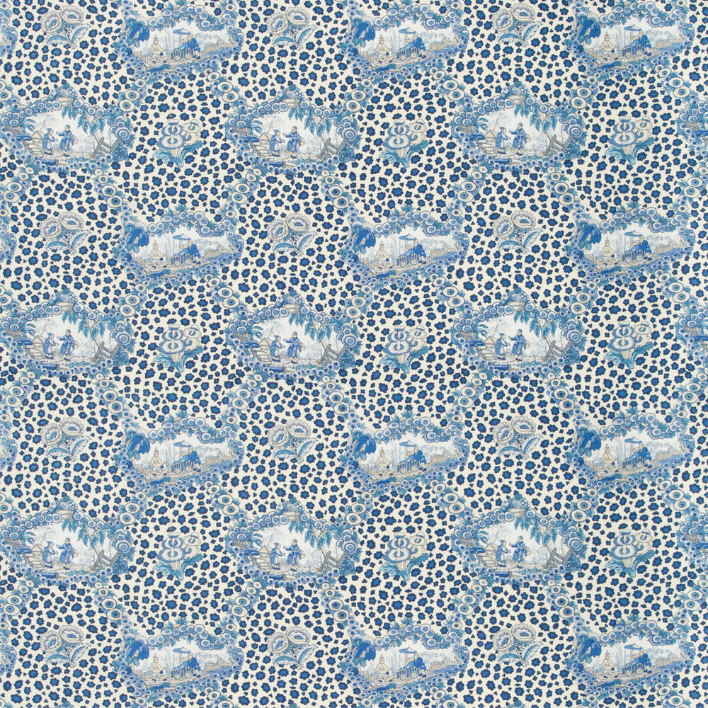 Chinese Leopard Toile Porcelain by Brunschwig & Fils Fabric Brunschwig & Fils Fabric Chinese Leopard Toile PorcelainFabric CEVENNES COTTON - 100% United States </p><p>Repeat: H: 17, V: 15.25 54 - Fabric Carolina -
