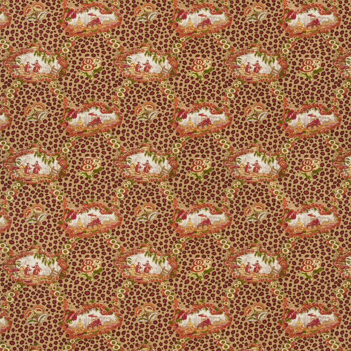 Chinese Leopard Toile Autumn by Brunschwig & Fils Fabric Brunschwig & Fils Fabric Chinese Leopard Toile AutumnFabric CEVENNES COTTON - 100% United States </p><p>Repeat: H: 17, V: 15.25 54 - Fabric Carolina -
