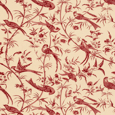 Bengali Cotton Print Red by Brunschwig & Fils Fabric Brunschwig & Fils Fabric Bengali Cotton Print RedFabric COTTON - 100% United States </p><p>Repeat: H: 27, V: 20 54 - Fabric Carolina -