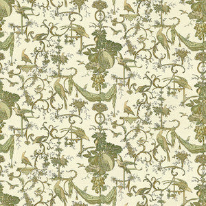 Kininvie Cotton Print Leaf On White by Brunschwig & Fils Fabric
