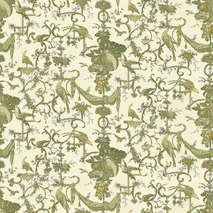 Kininvie Cotton Print Leaf On White by Brunschwig & Fils Fabric
