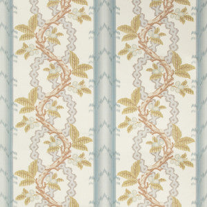 Josselin Cotton And Linen Print Slate/Grey by Brunschwig & Fils Fabric