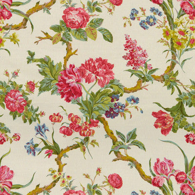 Coligny Glazed Chintz Pinks On Cream by Brunschwig & Fils Fabric Brunschwig & Fils Fabric Coligny Glazed Chintz Pinks On CreamFabric COTTON - 100% France </p><p>Repeat: H: 29.75, V: 27.75 60 - Fabric Carolina -