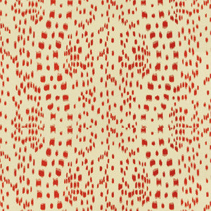 Les Touches Cotton Print Red by Brunschwig & Fils Fabric