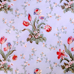 Ode To Spring Cotton & Linen Print Sky Blue by Brunschwig & Fils Fabric