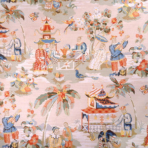 Xian Linen & Cotton Print Vanilla by Brunschwig & Fils Fabric