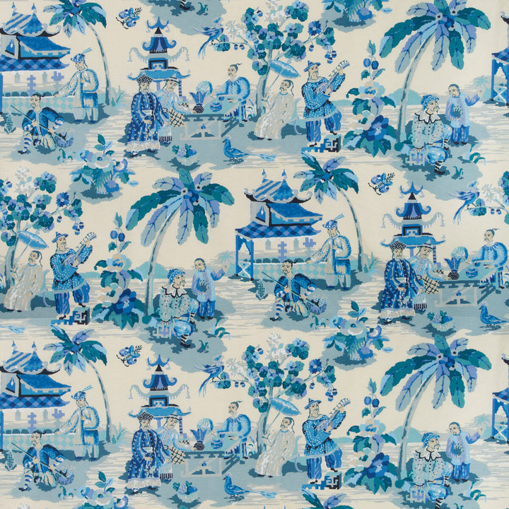 Xian Linen & Cotton Print Porcelain by Brunschwig & Fils Fabric Brunschwig & Fils Fabric Xian Linen & Cotton Print PorcelainFabric BARET LINEN - 59%;COTTON - 41% France </p><p>Repeat: H: 54, V: 36 54.5 - Fabric Carolina -