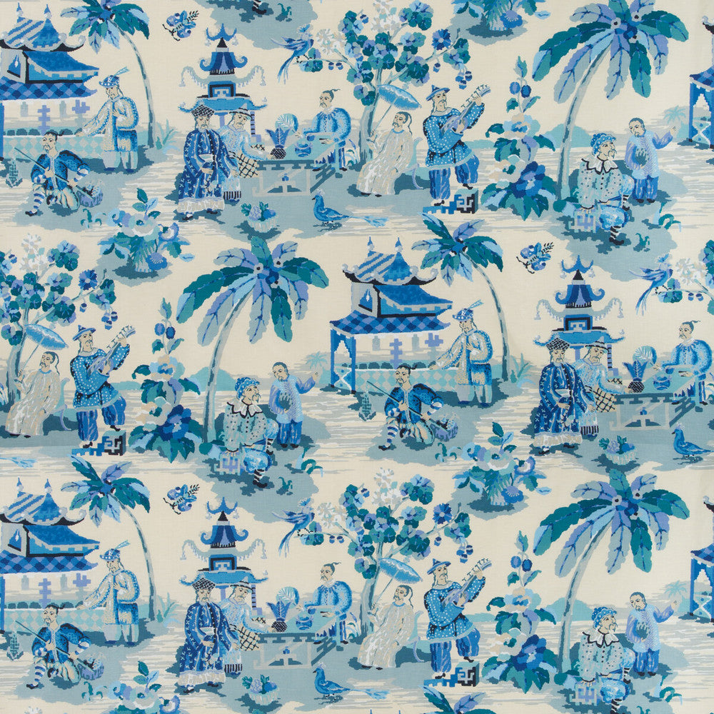 Xian Linen & Cotton Print Porcelain by Brunschwig & Fils Fabric Brunschwig & Fils Fabric Xian Linen & Cotton Print PorcelainFabric BARET LINEN - 59%;COTTON - 41% France </p><p>Repeat: H: 54, V: 36 54.5 - Fabric Carolina -